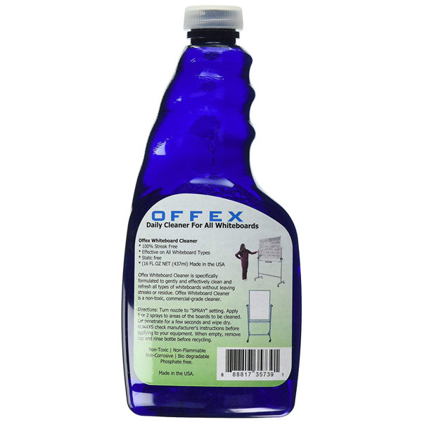 Offex White Board Cleaner NonToxic 16 Oz. Spray Bottle Wayfair